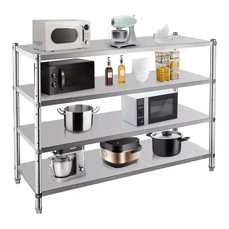 Storage Shelves, 330lb Per Shelf Metal Shelving Unit - Adjustable Organizer for Kitchen, Garage, Office, Warehouse