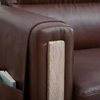Canapé 3 places Acekool moderne rembourré, petite causeuse avec poche latérale, cadre en bois, pour salon, chambre, bureau, gris