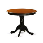 Ensemble Table et Chaises de Cuisine Belmont de HomeStock - Table et 2 Chaises de Salle à Manger, Noir et Cerisier