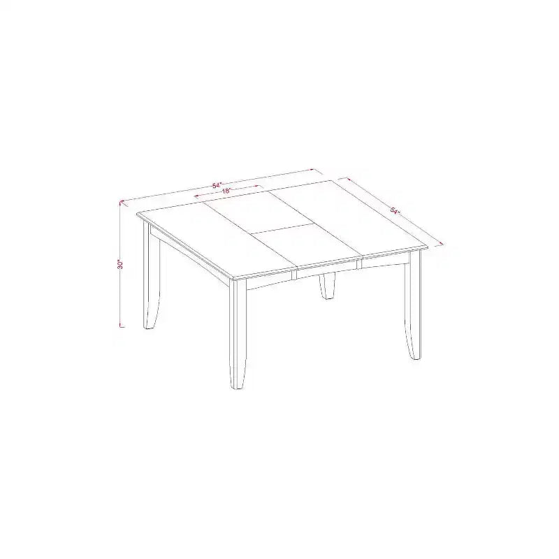 Ensemble table de salle à manger HomeStock Belmont avec rallonge intégrée et 8 chaises Parsons