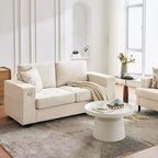 Canapé Cloud, Canapé capitonné surdimensionné 178 cm avec ports USB - Aucun assemblage requis, Assise profonde pour salon ou bureau
