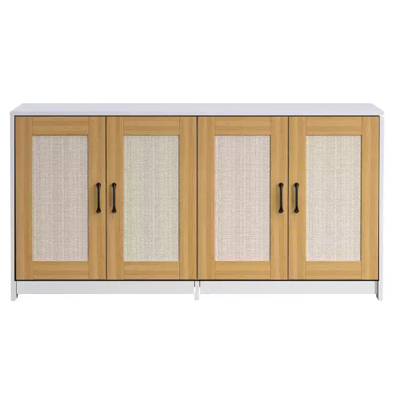 Meuble de rangement polyvalent pour chat avec portes en sisal, 119,9 cm, meuble TV/table d'appoint