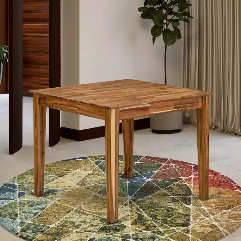 Table de cuisine moderne en bois HomeStock