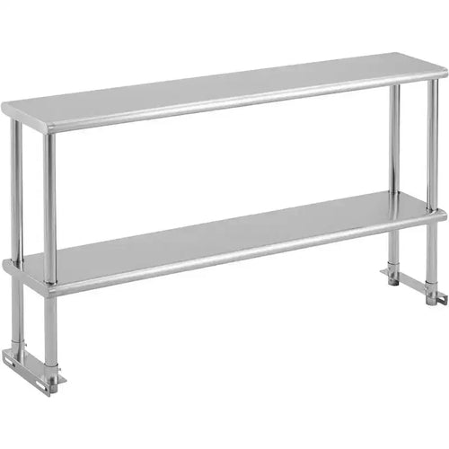 Acekool Table de Travail en Acier Inoxydable 60 NSF - Table de Préparation Commerciale avec Roulettes et Dosseret pour Cuisines