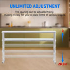 Acekool Table de Travail en Acier Inoxydable 60 NSF - Table de Préparation Commerciale avec Roulettes et Dosseret pour Cuisines