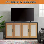 Meuble double cache-litière pour 2 chats | Grand meuble caché de 120 cm avec portes en sisal, meuble TV/table d'appoint multi-fonctionnel pour chats