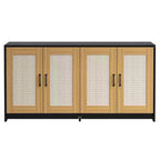Meuble double cache-litière pour 2 chats | Grand meuble caché de 120 cm avec portes en sisal, meuble TV/table d'appoint multi-fonctionnel pour chats