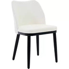 Lot de chaises de salle à manger modernes Acekool : Assise rembourrée neutre, pieds en bois, montage facile