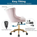 Chaise Karl Home | Chaise de bureau à roulettes pour maquillage