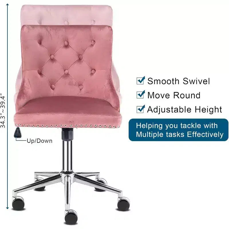 Chaise Karl Home | Chaise de bureau à roulettes pour maquillage