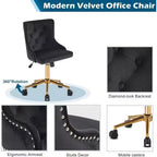 Chaise Karl Home | Chaise de bureau à roulettes pour maquillage