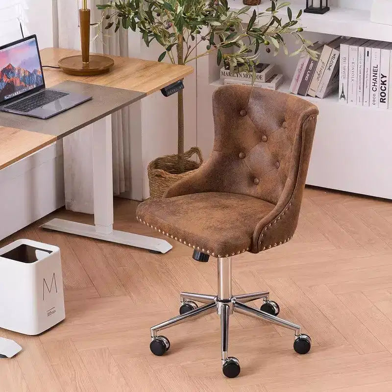 Chaise Karl Home | Chaise de bureau à roulettes pour maquillage