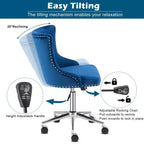 Chaise Karl Home | Chaise de bureau à roulettes pour maquillage