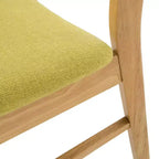 Ensemble de salle à manger 7 pièces en bois et tissu Chennault Christopher Knight Home