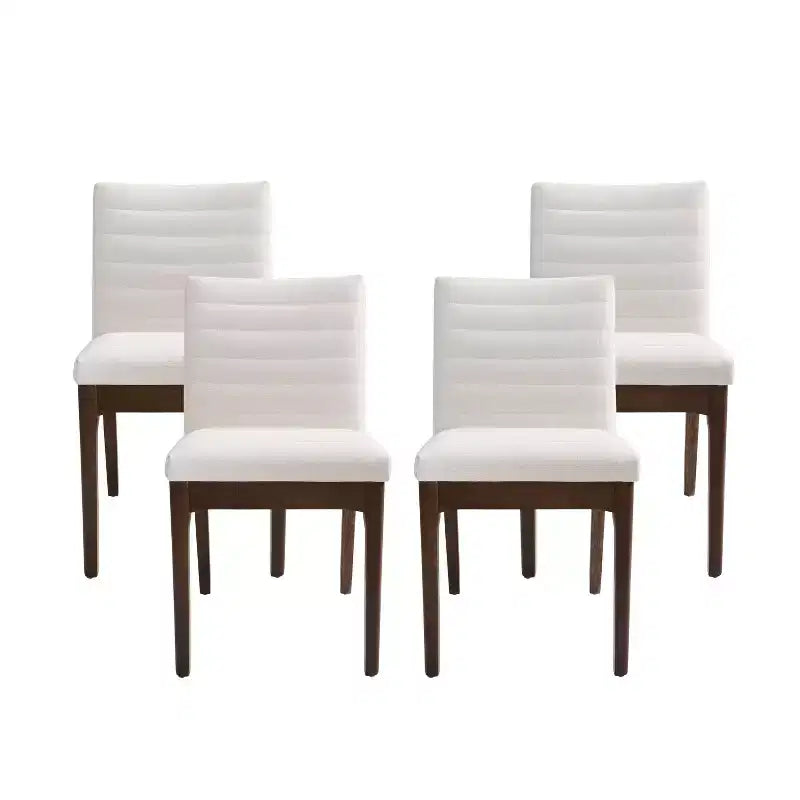 Christopher Knight Home Lancer Chaises de salle à manger capitonnées modernes du milieu du siècle (lot de 4)