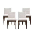 Christopher Knight Home Lancer Chaises de salle à manger capitonnées modernes du milieu du siècle (lot de 4)