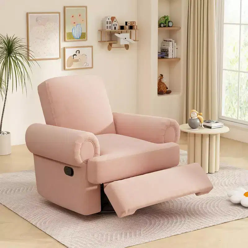 Fauteuil inclinable manuel pivotant Christopher Knight Home Dravok moderne en chenille avec dossier réglable