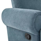 Fauteuil inclinable manuel pivotant Christopher Knight Home Dravok moderne en chenille avec dossier réglable
