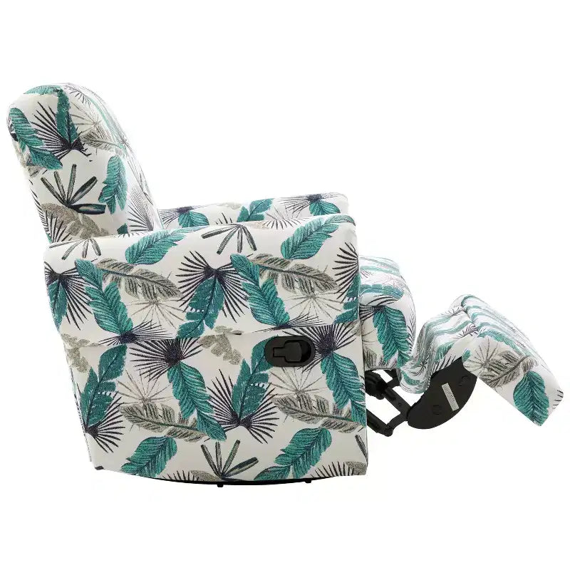 Fauteuil inclinable manuel pivotant Christopher Knight Home Dravok moderne en chenille avec dossier réglable