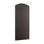 Miroir pleine longueur noir 67x28 pouces avec cadre en fer et micro-arche à angle droit (sans support)