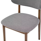 Ensemble de salle à manger capitonné en bois d'hévéa, 5 pièces, style milieu de siècle, Christopher Knight Home Volgrun