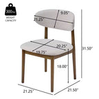 Ensemble de salle à manger capitonné en bois d'hévéa, 5 pièces, style milieu de siècle, Christopher Knight Home Volgrun