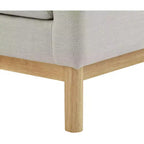 Meridian Furniture, chaise en tissu texturé Langham Linen