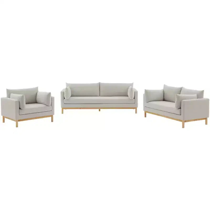 Meridian Furniture, chaise en tissu texturé Langham Linen