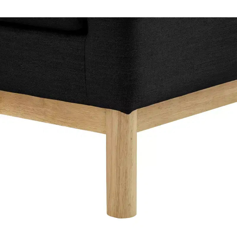 Meridian Furniture, chaise en tissu texturé Langham Linen
