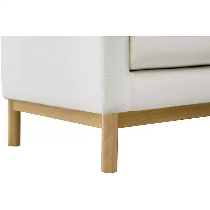 Meridian Furniture, chaise en tissu texturé Langham Linen