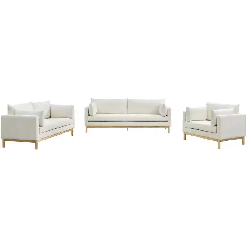 Meridian Furniture, chaise en tissu texturé Langham Linen