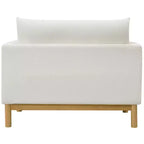 Meridian Furniture, chaise en tissu texturé Langham Linen