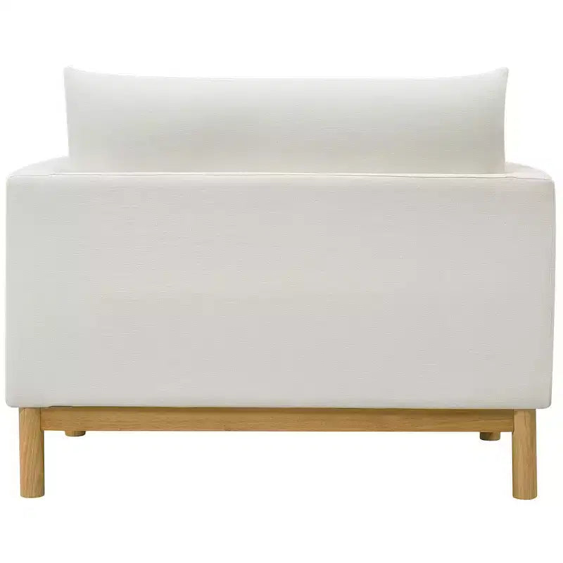 Meridian Furniture, chaise en tissu texturé Langham Linen