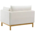 Meridian Furniture, chaise en tissu texturé Langham Linen
