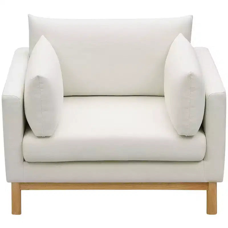 Meridian Furniture, chaise en tissu texturé Langham Linen