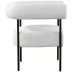 Meridian Furniture, fauteuil d'appoint Blake en tissu bouclette