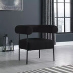 Meridian Furniture, fauteuil d'appoint Blake en tissu bouclette