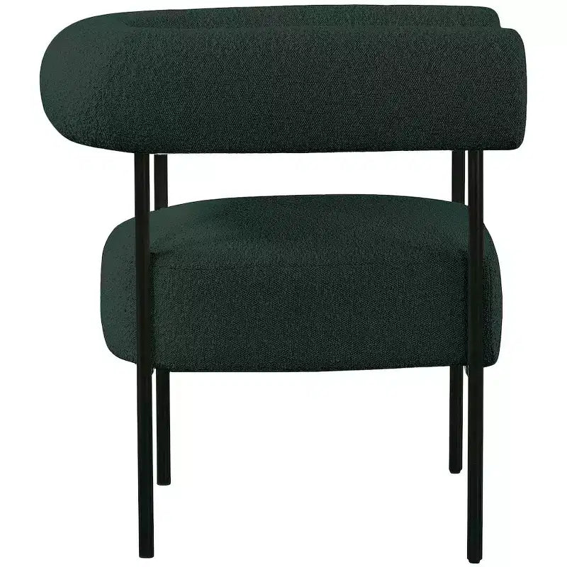 Meridian Furniture, fauteuil d'appoint Blake en tissu bouclette
