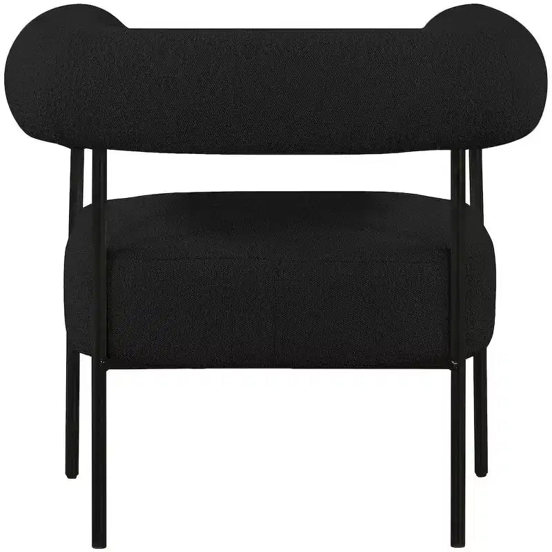 Meridian Furniture, fauteuil d'appoint Blake en tissu bouclette