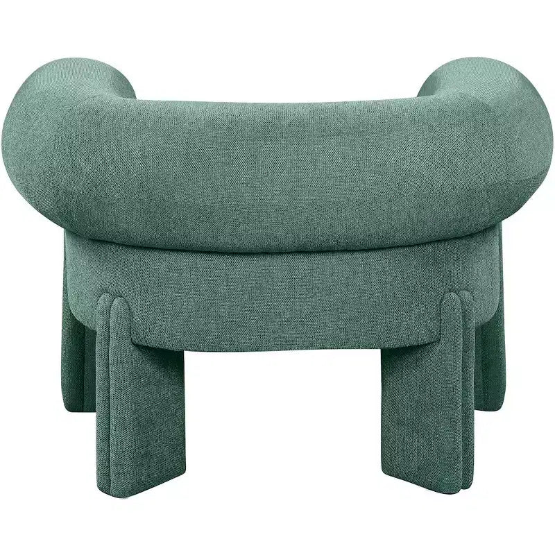 Meridian Furniture, fauteuil d'appoint en tissu polyester Stefano