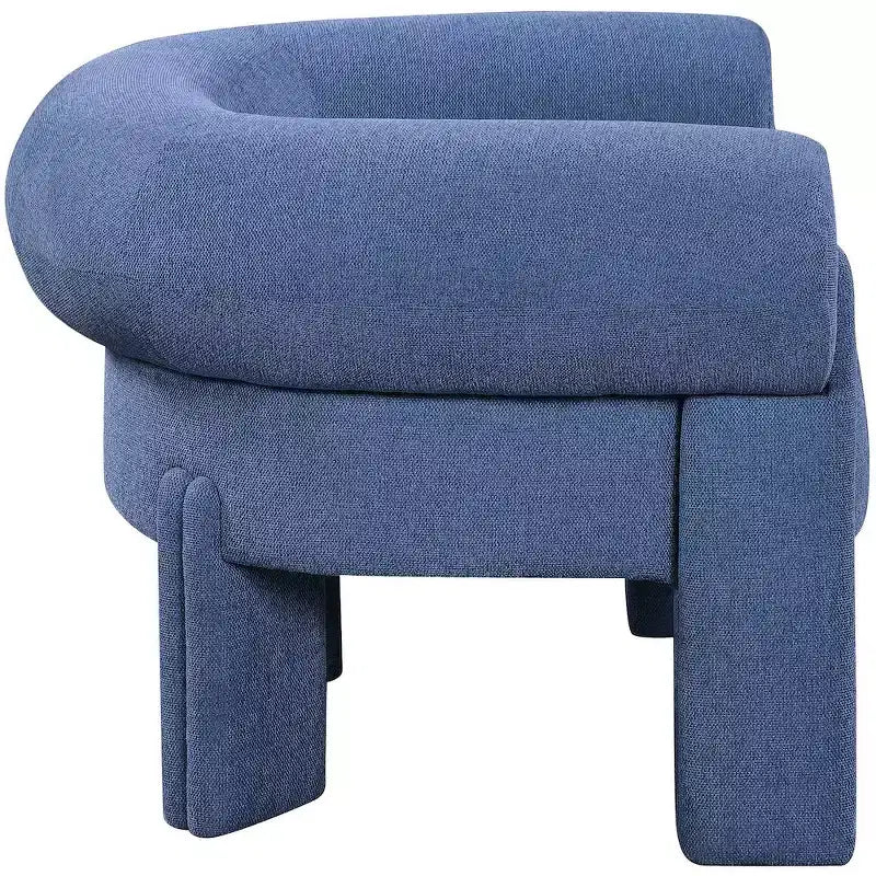 Meridian Furniture, fauteuil d'appoint en tissu polyester Stefano