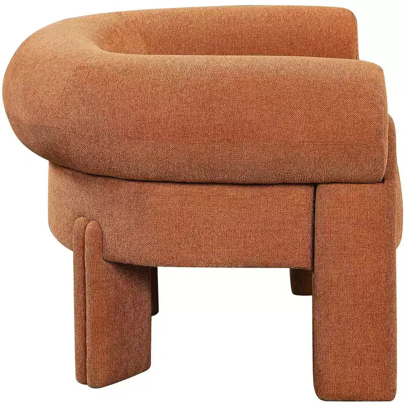Meridian Furniture, fauteuil d'appoint en tissu polyester Stefano