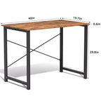 JIONJOY 40 Bureau d'ordinateur - Table d'écriture de bureau renforcée en forme de X, Style moderne et simple