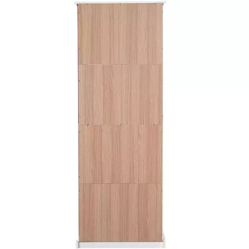 Meuble de rangement haut de salle de bain Whisen 67.2 avec portes en verre trempé, étagères réglables et tiroir, fermeture en douceur