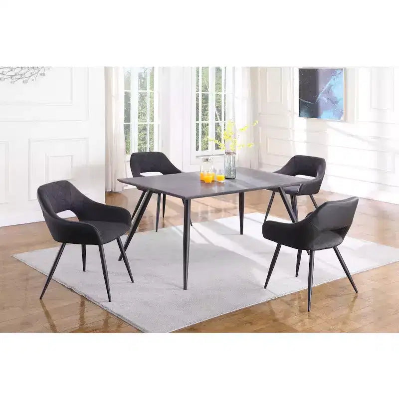 Chintaly Imports, chaise d'appoint contemporaine à dossier ajouré