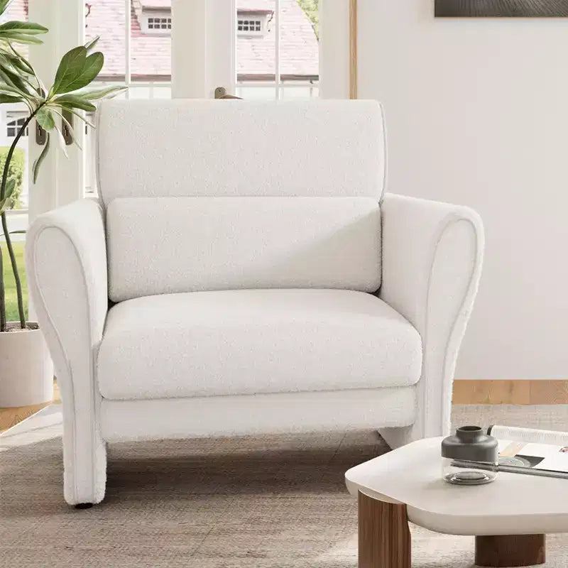 COZONY Canapé moderne pour salon – Canapé rembourré avec dossier haut, coussins lombaires amovibles, assemblage facile