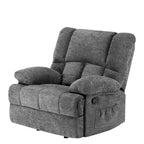 Fauteuil inclinable à bascule surdimensionné MAYEERTY Limestone pour salon