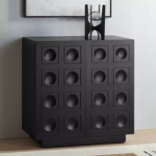 Table Console Alia de 55 Downing Street, 31 1/2 pouces de large, noire