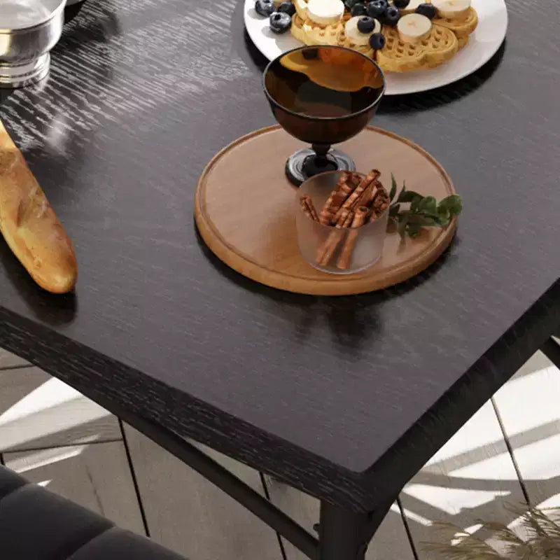 Ensemble de salle à manger 4 pièces avec table, banc et 2 chaises, dinette moderne peu encombrante