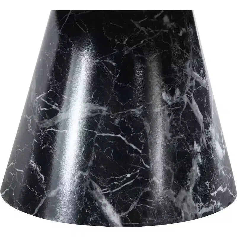 Meridian Furniture, Table basse Omni en similicuir marbre noir